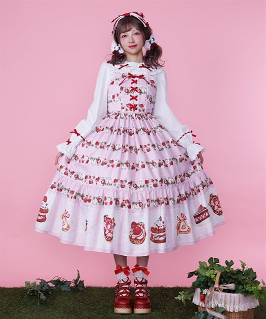 Chalmiere ~ Baked Berry Long JSK by Axes Femme