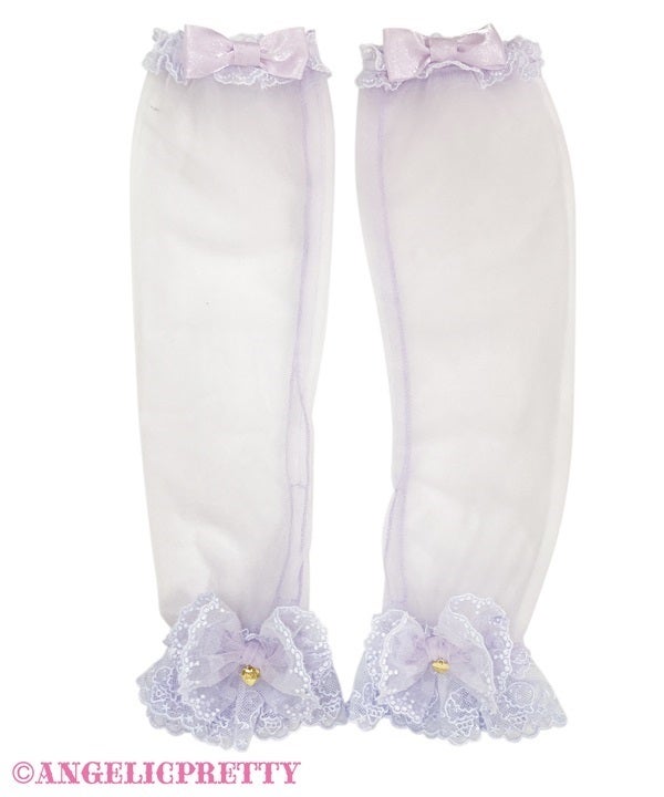Decoration Tulle Arm Warmers by Angelic Pretty