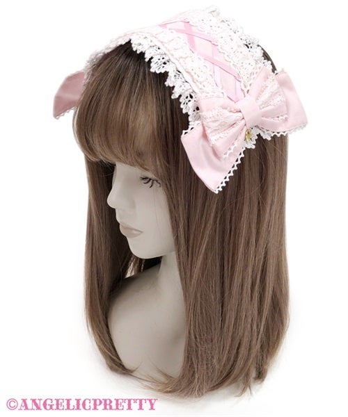 Lace-up Ribbon Doll Headdress by Angelic Pretty
