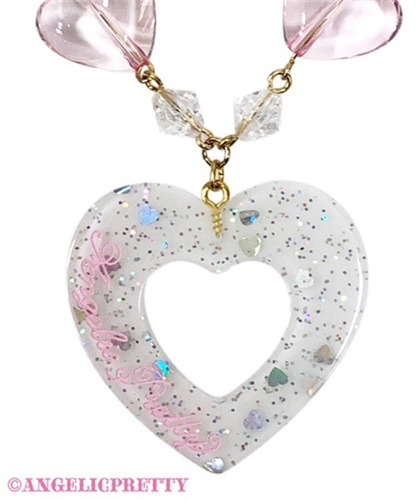 Angelic Pretty Heartラトルネックレス ピンク Angelic Pretty Heart