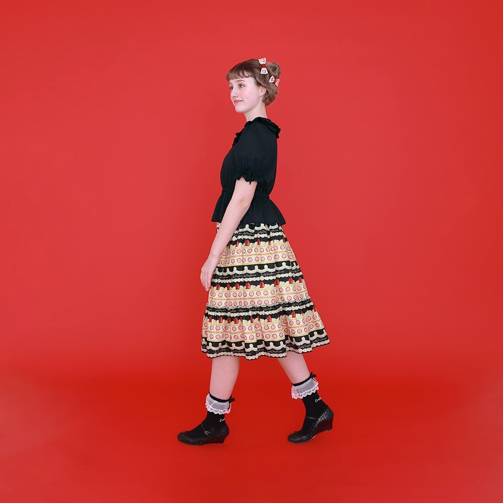 Whip Cake Border Skirt by Emily Temple Cute