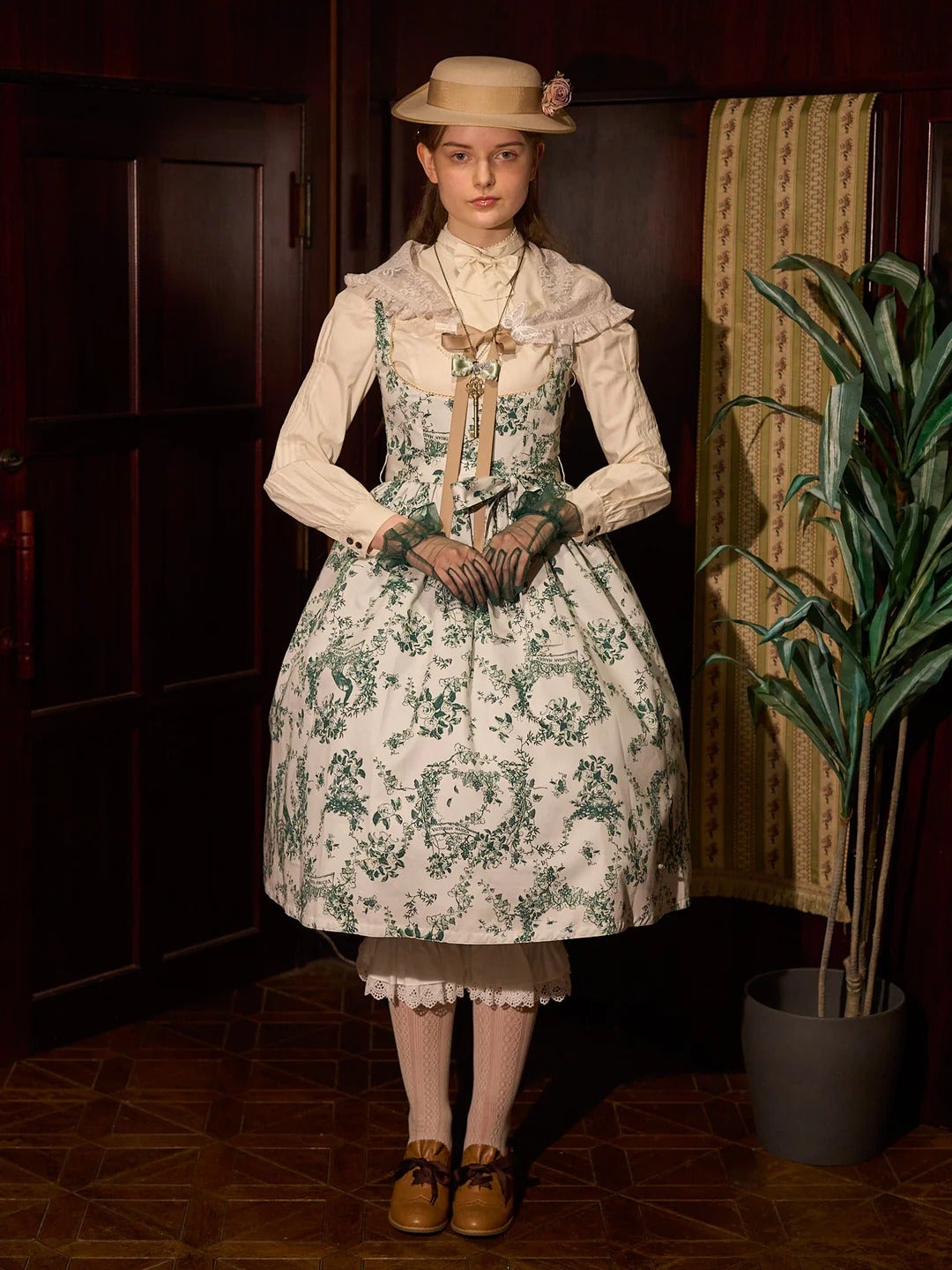 Wunder Garden Apron JSK by Victorian Maiden