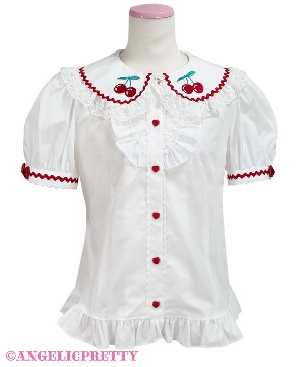 AngelicPrettyチェリートップス Delicious Cherry Blouse (Solid) by Angelic Pretty