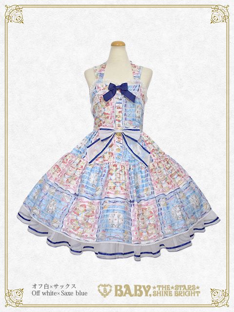 【タグ付新品】Ruban le Lien a la mode柄 ティアードJSK Ruban le Lien a la Mode Tiered JSK by Baby, the Stars Shine Bright