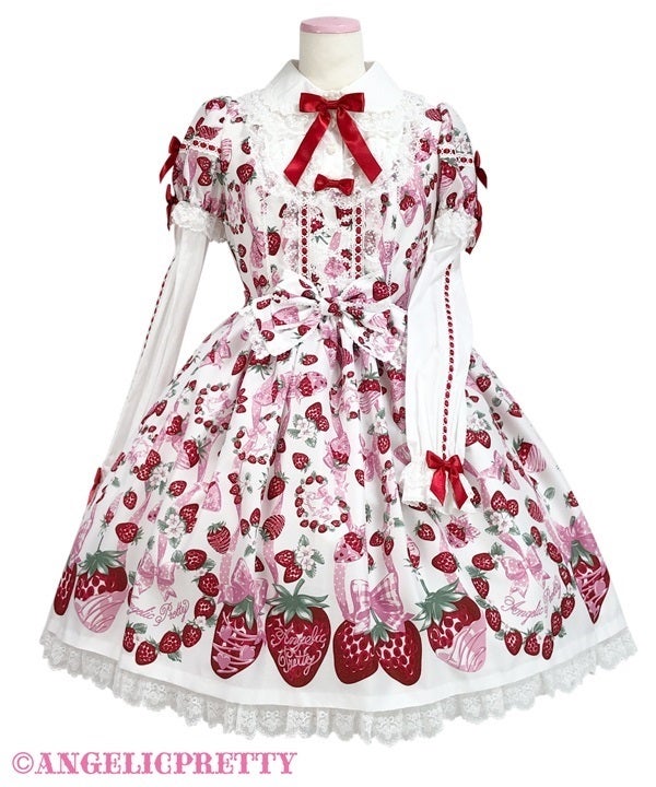 ■ ANGELIC PRETTY おめかし Bear ワンピース ドレス Dress-up Berry OP by Angelic Pretty