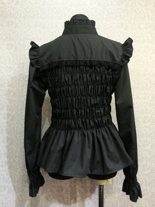 Square Shirring Blouse by Atelier Pierrot