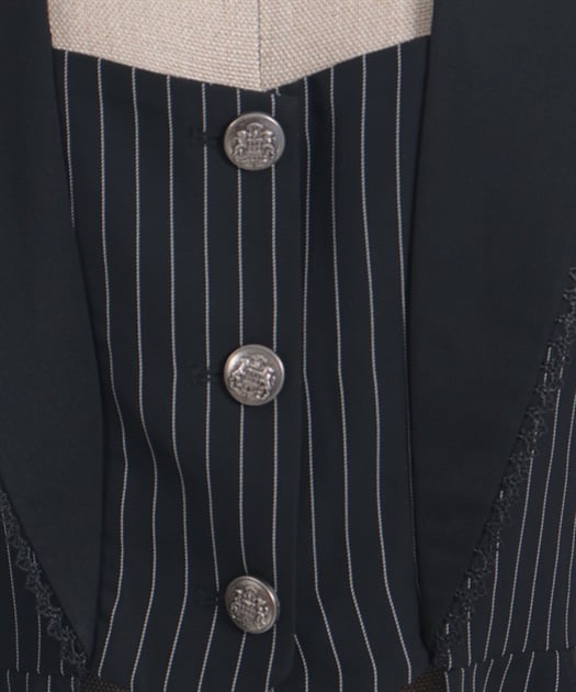 Chalmiere ストライプレースアップジャケット Chalmiere ~ Striped Lace-Up Jacket by Axes Femme