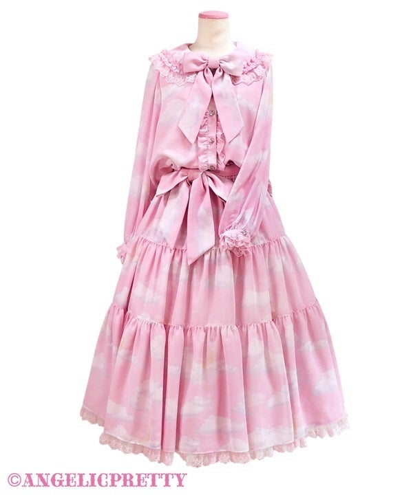 Misty Sky Blouse & Tiered Skirt Set by Angelic Pretty