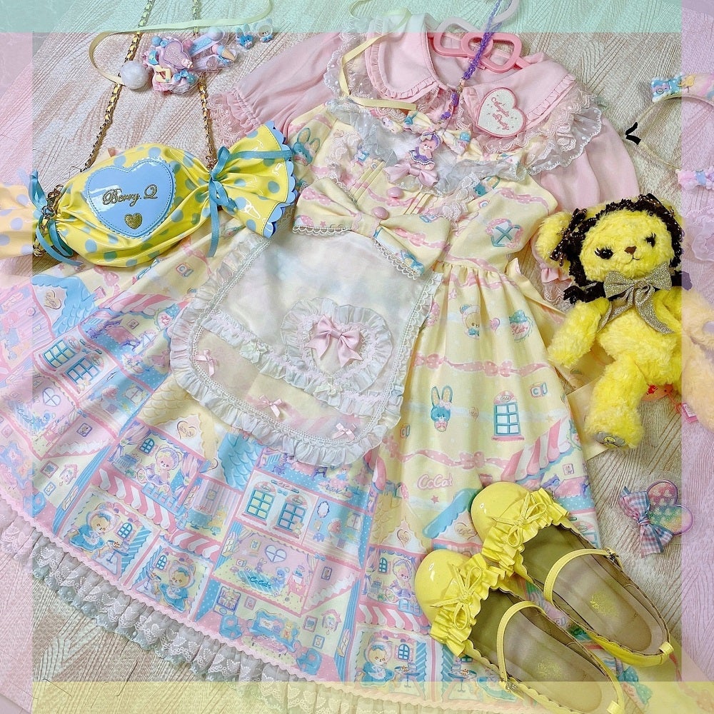 ワンピース Rainbow Doll House JSK CC Cat ~ Rainbow Doll House JSK by Chinese Indie Brand