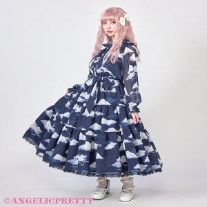 Misty Sky Blouse & Tiered Skirt Set by Angelic Pretty