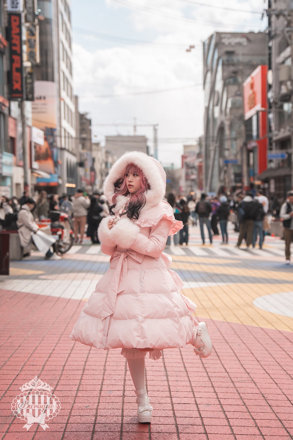 Baroque ~ Marshmallow Puff Frill Coat by Indie Brand