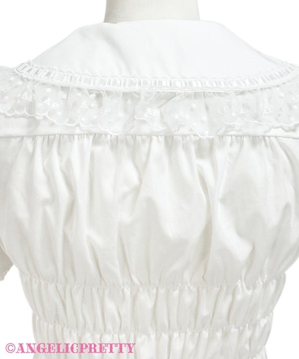 Honey Shirring Sleeve Blouse (2025) by Angelic Pretty