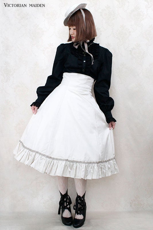 Cotton Lace Standing Collar Blouse (2020) by Victorian Maiden