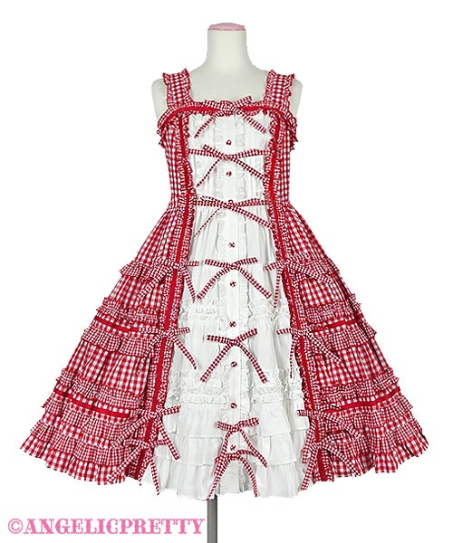 Angelic pretty Little Houseジャンパースカート ピンク Little House JSK by Angelic Pretty