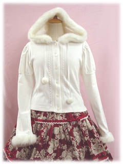 d*7様 BABY うさみみフードカーディガン Bunny Ears Cardigan with Fur Trim by Baby, the Stars Shine Bright