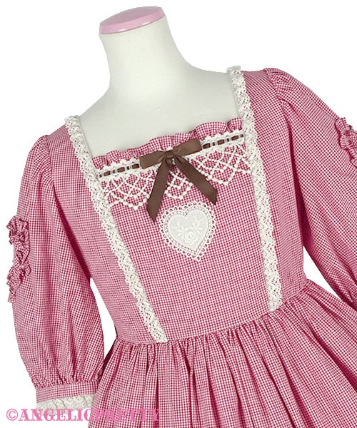 Petit Gingham Heart OP by Angelic Pretty