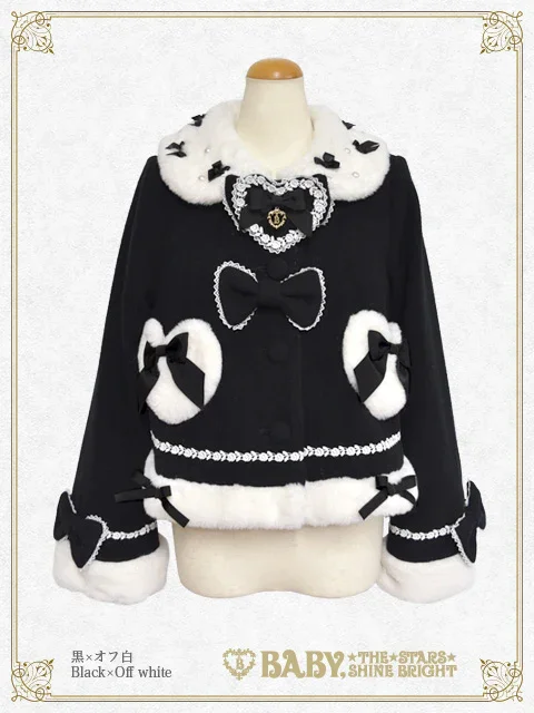 Heart Ribbon Short Coat [build to order] by Baby, the Stars Shine