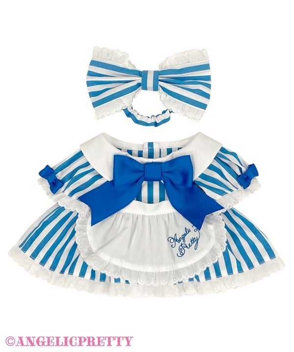 Lyrical Bunny Stripe Diner Wear Set by Angelic Pretty