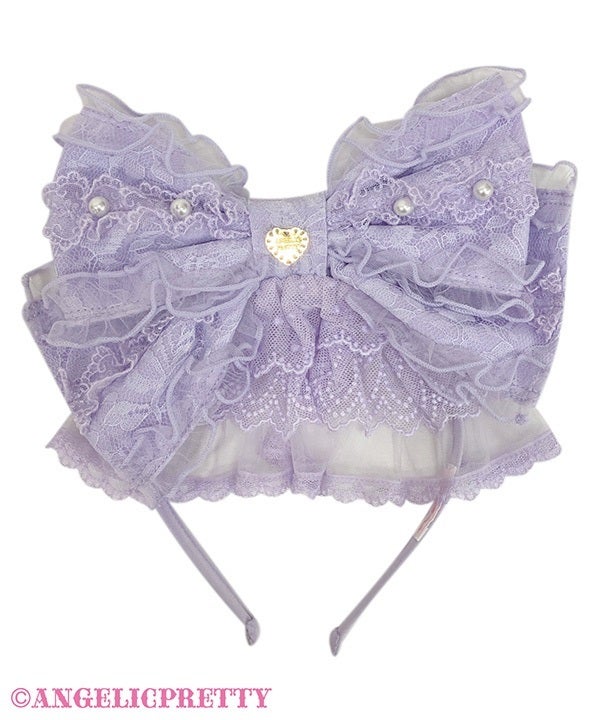 ♡Lacy Princessカチューシャ♡ Lacy Princess Head Bow by Angelic Pretty