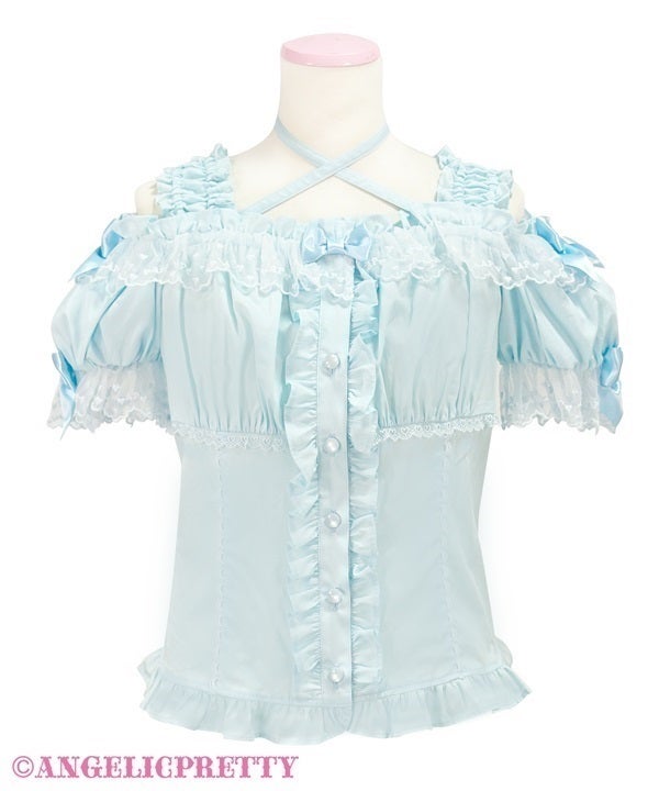 Stylish Shirring Blouse by Angelic Pretty