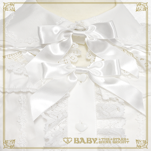 公*o様 BABY オフ白　Love and Cherish you付け衿ブラウ Love and Cherish You Detachable Collar Blouse by Baby, the Stars