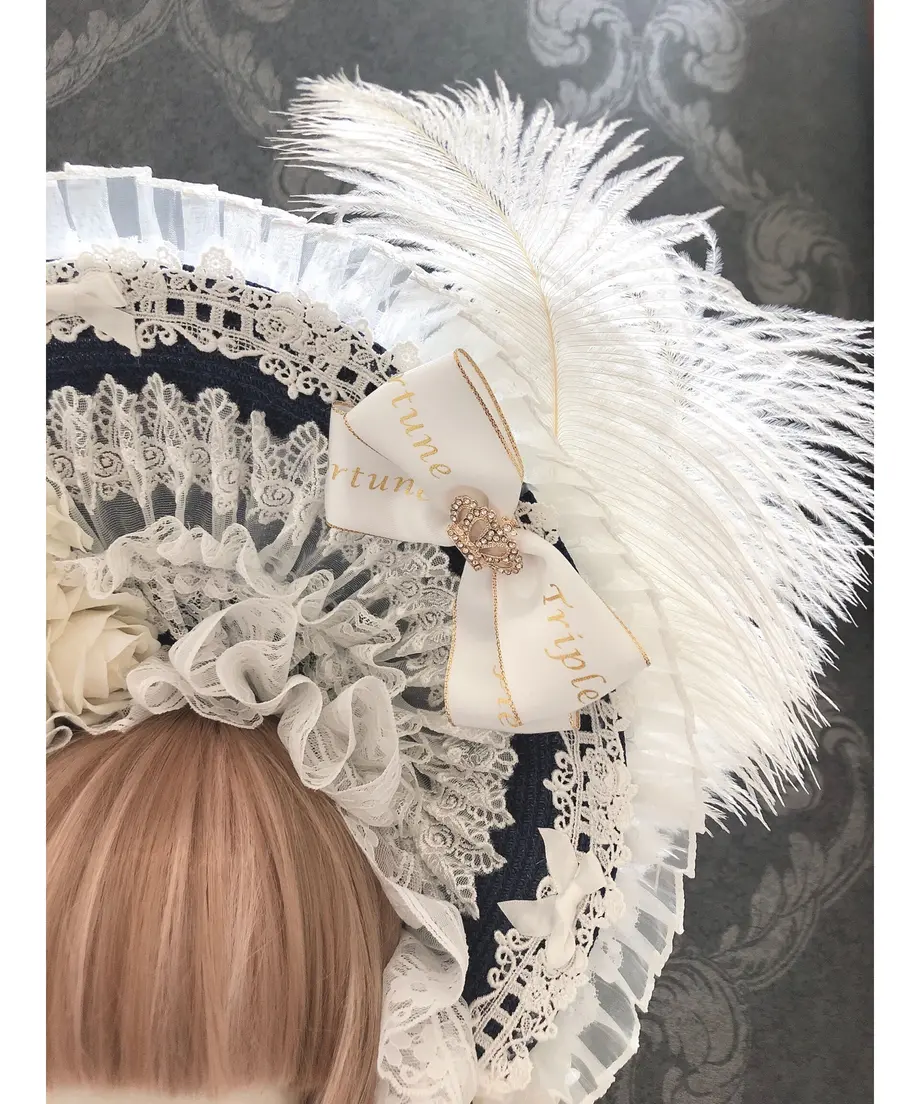 Triple Fortune 麦わらボンネット Straw Bonnet by Triple Fortune
