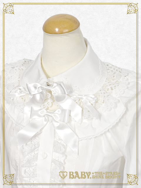 公*o様 BABY オフ白　Love and Cherish you付け衿ブラウ Love and Cherish You Detachable Collar Blouse by Baby, the Stars