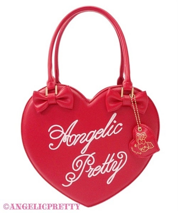 Embroidered Logo Heart Tote Bag by Angelic Pretty