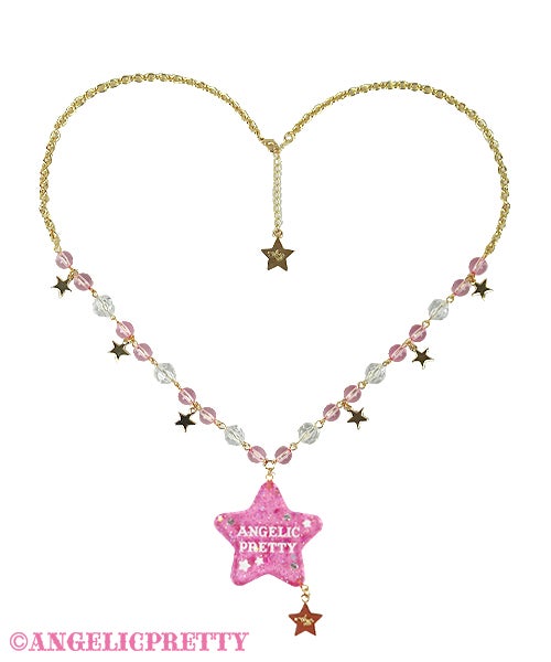 Galaxy Twinkle Necklace (2022) by Angelic Pretty