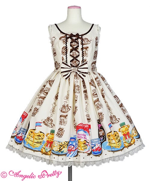 ワンピース Angelic Pretty Honey Cake JSK MTO] Honey Cake Round JSK (2019 2nd Release) by Angelic Pretty