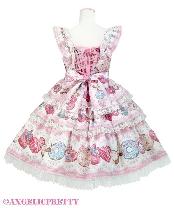 Dreamy Fancy Doughnut Tiered JSK Set by Angelic Pretty