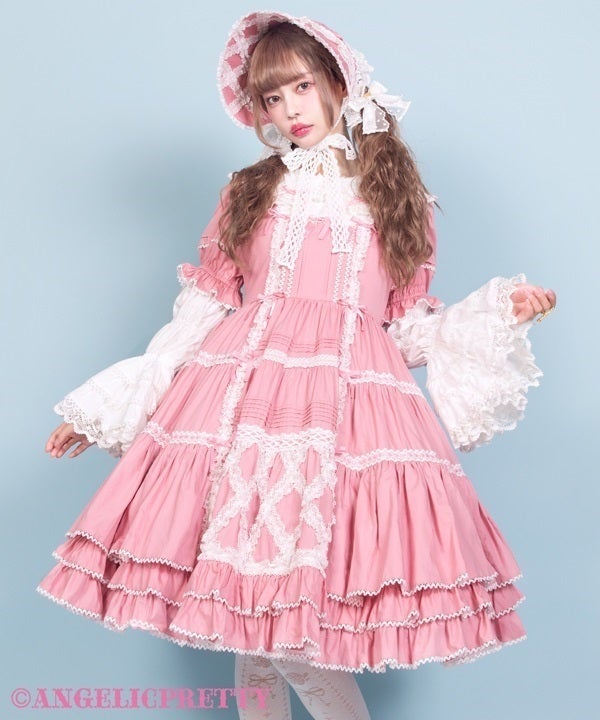 プーペ ドゥ レーヴ　ピンク Poupée de Rêve OP Set ~My dream doll~ by Angelic Pretty